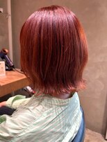 ナチュラル ヘアーデザイニング(Natural hair designing) SNSでも大人気!韓国風くびれレイヤー/抜け感美髪チェリーレッド
