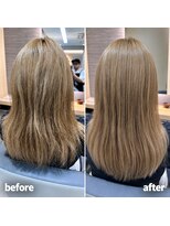 アース 渋谷店(HAIR&MAKE EARTH)&nbsp;ブリーチ毛の髪質改善×美髪縮毛矯正