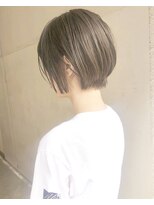 ヘアーアンドアトリエ マール(Hair&Atelier Marl)&nbsp;【Marl】ブルーグレージュカラーのショートボブスタイルです♪