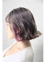 マティーナ ヘアー 池袋(Matina hair)&nbsp;【グレージュ×ラベンダー☆インナーカラーボブ】