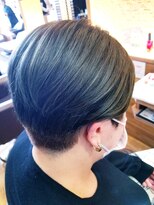 ブレス バイ ファースト 大和吉岡店(Breath by first)&nbsp;マットグレージュ×かりあげハンサム【stylist西條】