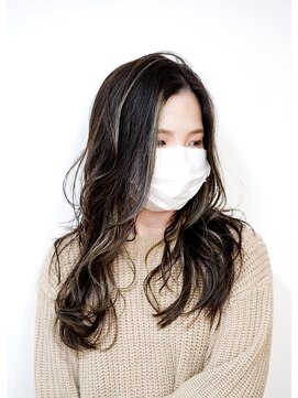 サロン マーニ(salon m ni) フェイスフレミング/インナーカラー/ロングヘア