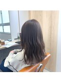 モノグレージュ×ゆる巻き