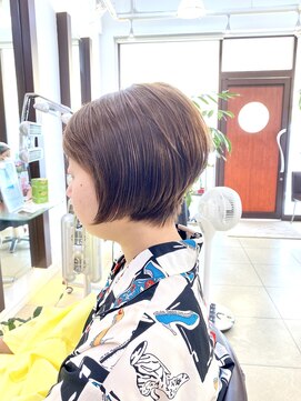 ヘアアーク(HAIR arc) 20代30代40代前下がりショートボブ丸みショート◎#奏の杜