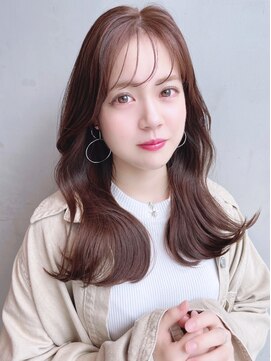 アイティーバイアルバム 藤沢店(IT by ALBUM) チェリーブラウン_くびれミディイヤリングカラー_38535