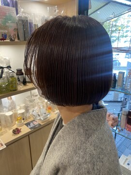 アールヘア ナチュラルアンドオーガニックサロン ナチュラルボブ×オーガニックカラー×30代40代50代