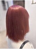 切りっぱなしボブ/ピンクブラウン/エアリーロング/美髪のススメ
