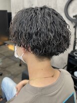 スターズ 柏(STARS)&nbsp;ツイストスパイラルパーマ　束感　ツーブロック　アッシュカラー