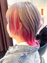 ヴァンクラウドコウベ(VENT CLOUD KOBE) 20代30代大人かわいいインナカラーピンクイヤリングカラー