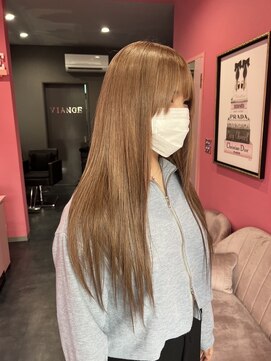 ヴィアンジュ(viange) #ベージュ#ベージュカラー#シールエクステ