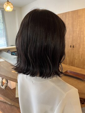 バイエイト 野並店(By Eight) ぱつっとボブ×ダークアッシュ