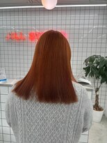 ジルスタジオ(JILL STUDIO) JILL STUDIO オレンジカラー/切りっぱなしセミロング