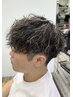 【岩瀬指名】メンズカット+メッシュ+パーマ