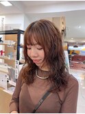 ロングパーマ レイヤーカット