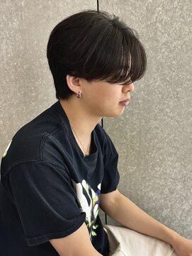 ニアウ 太田店(Niau) 刈り上げなしセンターパートニュアンスパーマスパイラルパーマ