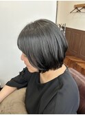 ナチュラル縮毛矯正×ショートボブ
