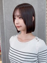 ロンド 表参道店(Lond)&nbsp;くびれヘア/アプリコットオレンジ/ボブ/髪質改善/縮毛矯正