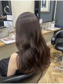 ブラウンカラー［くびれヘア/アプリコットオレンジ］長野歌穂
