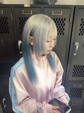 バド(Bud) silver × blue デザインカラー♪