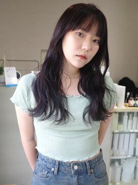 トナリ(tonari) ラベンダーカラー 緩めパーマ ダメージレス【鹿児島中央駅】