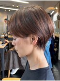 〈t6〉大人ショートハイライト髪質改善キッズカット前髪30代40代