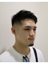 トリム 渋谷(trim.)&nbsp;サーフカール/刈り上げセンターパート/ブルーブラック[渋谷]