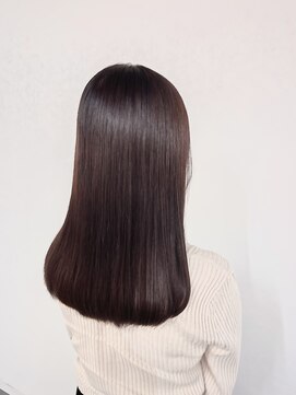 ストレート／モーブカラー
