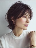 ミセスショート×白髪ぼかしカラー30代40代50代60代