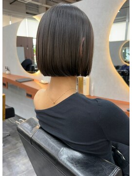 オズ 郡山駅前店(OZ) 周りと差がつくラベンダーグレー大人可愛いベージュレイヤーロブ