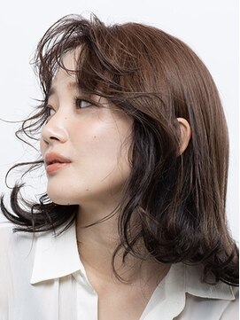 アース 鶴見店(HAIR&MAKE EARTH) デザインカラー×くびれミディ