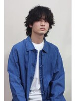 ブークル(boucle) 伸ばしかけ髪型 ミディアムウルフパーマ ウルフパーマ