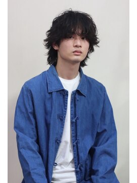 ブークル(boucle) 伸ばしかけ髪型 ミディアムウルフパーマ ウルフパーマ