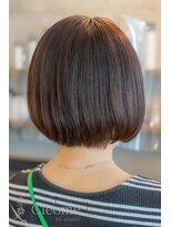 クレオメ 田町店(Cleome) レイヤーカット似合わせカットミディアムダークアッシュ艶髪暗髪