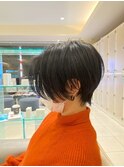 30代40代大人可愛い丸みショートボブ似合わせ小顔カット摂津本山