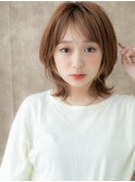 ブリーチなしコーラルベージュハッシュレイヤーTd3大宮20代30代