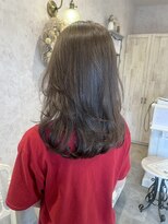 ディーヴァヘアーエズ(DIVA hair Eze)&nbsp;ブリーチなしカラー◎ミディアム透け感レイヤー×顔周り