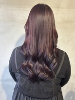 ヘアーサロンウル(hair salon ulu)&nbsp;ワインレッド×艶ロング