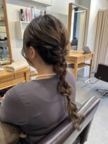 アンクル(ancre)&nbsp;ヘアセット×編み下ろし×ロング【広島】【横川】【十日市】