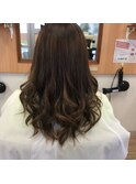 ハイライトカラーダブルカラー白髪ぼかしハイライト