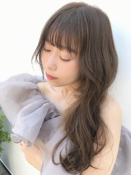 ラブクロムトーキョー オモテサンドウ(LOVECHROME OMOTESANDO) 透けるアッシュグレージュメルティカラー韓国風ヨシンモリヘア