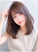 ワンカール レイヤー ベビーバング ショコラベージュ