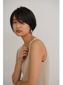 斜めバング/前髪なし/ハンサム大人ショートボブ◎30代40代50代