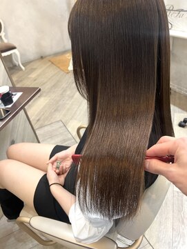 アンジェリカラボ 梅田店(ANGELICA LABO) 髪質改善トリートメント艶髪艶カラー【川又】