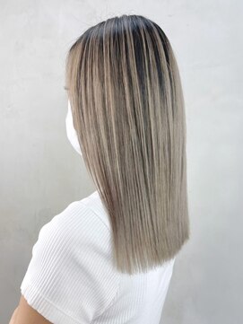 アルバム 銀座(ALBUM GINZA) バレイヤージュ_チェリーブラウンフェミニンロング_ba413701