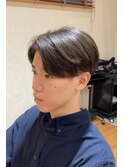 オシャレ毛流れ七三ヘア