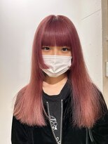 ヘアデザイン エソラ(hair design esora) jasper red ×  hime cut