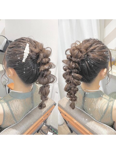 結婚式ヘアセット