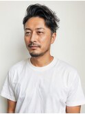 大人七三オールバック