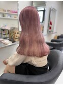 11662ミルクティーベージュ姫カットレイヤー韓国くすみベージュ