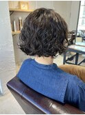 【三ツ井純】吉祥寺ボブパーマ 無造作パーマ ゆるふわコテ巻き風